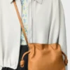 Mini Flamenco-clutch van nappa-kalfsleer