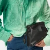 Mini Flamenco-clutch van nappa-kalfsleer