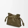 Mini Flamenco-clutch van nappa-kalfsleer