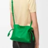 Mini Flamenco-clutch van nappa-kalfsleer