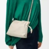 Mini Flamenco-clutch van nappa-kalfsleer