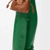 Mini Flamenco-clutch van nappa-kalfsleer