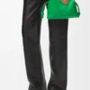 Mini Flamenco-clutch van nappa-kalfsleer