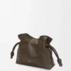 Mini Flamenco-clutch van nappa-kalfsleer