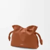 Mini Flamenco-clutch van nappa-kalfsleer