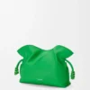 Mini Flamenco-clutch van nappa-kalfsleer