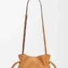 Mini Flamenco-clutch van nappa-kalfsleer