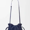 Mini Flamenco-clutch van nappa-kalfsleer