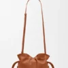 Mini Flamenco-clutch van nappa-kalfsleer