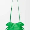 Mini Flamenco-clutch van nappa-kalfsleer