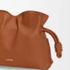 Mini Flamenco-clutch van nappa-kalfsleer