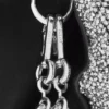 Mini Flamenco Purse met kralen en nappa-lamsleer