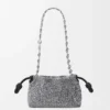 Mini Flamenco Purse met kralen en nappa-lamsleer