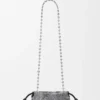 Mini Flamenco Purse met kralen en nappa-lamsleer