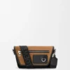 Mini Flex Messenger van canvas en suède Mini Flex Messenger van canvas en suède