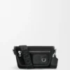 Mini Flex Messenger van canvas en suède Mini Flex Messenger van canvas en suède