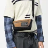 Mini Flex Messenger van canvas en suède Mini Flex Messenger van canvas en suède