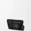 Mini Flex Messenger van canvas en suède Mini Flex Messenger van canvas en suède