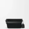 Mini Flex Messenger van canvas en suède Mini Flex Messenger van canvas en suède