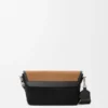 Mini Flex Messenger van canvas en suède Mini Flex Messenger van canvas en suède