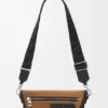 Mini Flex Messenger van canvas en suède Mini Flex Messenger van canvas en suède