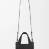 Mini Loewe Font Tote in raffia