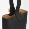 Mini Pebble Bucket in glad kalfsleer Mini Pebble Bucket in glad kalfsleer
