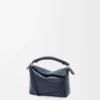 Mini Puzzle Edge-tas van zacht generfd kalfsleer