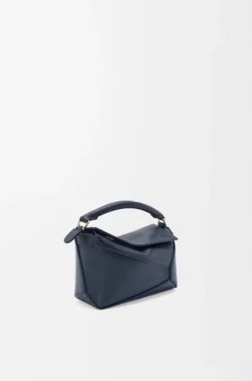 Mini Puzzle Edge-tas van zacht generfd kalfsleer
