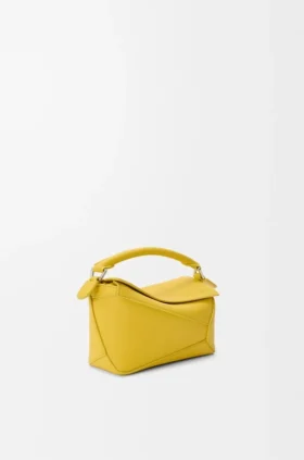 Mini Puzzle Edge-tas van zacht generfd kalfsleer