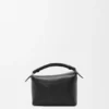 Mini Puzzle Edge-tas van zacht generfd kalfsleer