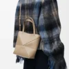 Mini Puzzle Fold Tote bag in glanzendes Kalfsleder Mini Puzzle Fold Tote bag in glanzendes Kalfsleder