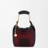 Mini Squeeze-tas van met kralen versierd leer Mini Squeeze-tas van met kralen versierd leer