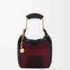Mini Squeeze-tas van met kralen versierd leer Mini Squeeze-tas van met kralen versierd leer
