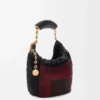 Mini Squeeze-tas van met kralen versierd leer Mini Squeeze-tas van met kralen versierd leer