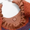 Mini Squeeze-tas van met kralen versierd leer Mini Squeeze-tas van met kralen versierd leer