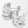 Nest kleine hoepeloorbellen van sterlingzilver en email Nest kleine hoepeloorbellen van sterlingzilver en email