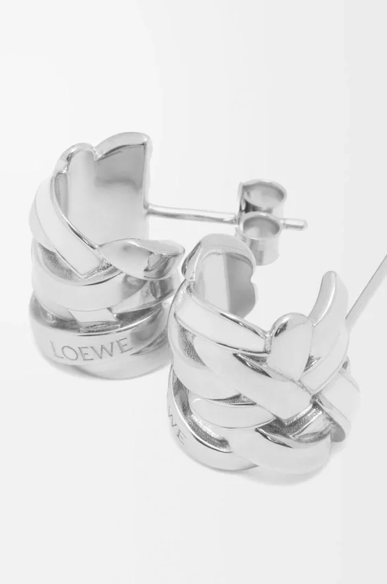 Nest kleine hoepeloorbellen van sterlingzilver en email Nest kleine hoepeloorbellen van sterlingzilver en email
