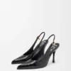 Nieuwe Comic-pumps met slingback in gemengd leer Nieuwe Comic-pumps met slingback in gemengd leer