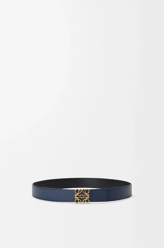 Omkeerbare Anagram-riem van glad kalfsleer Omkeerbare Anagram-riem van glad kalfsleer