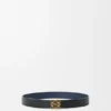 Omkeerbare Anagram-riem van glad kalfsleer Omkeerbare Anagram-riem van glad kalfsleer