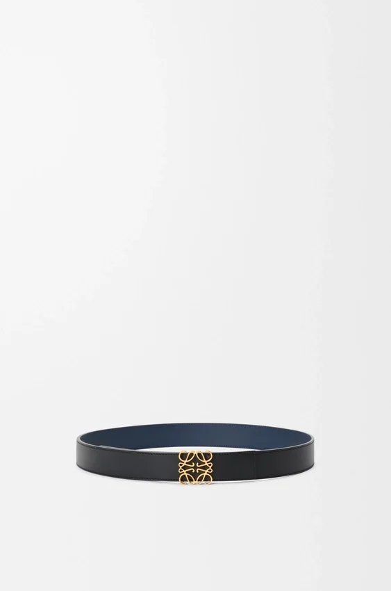 Omkeerbare Anagram-riem van glad kalfsleer Omkeerbare Anagram-riem van glad kalfsleer