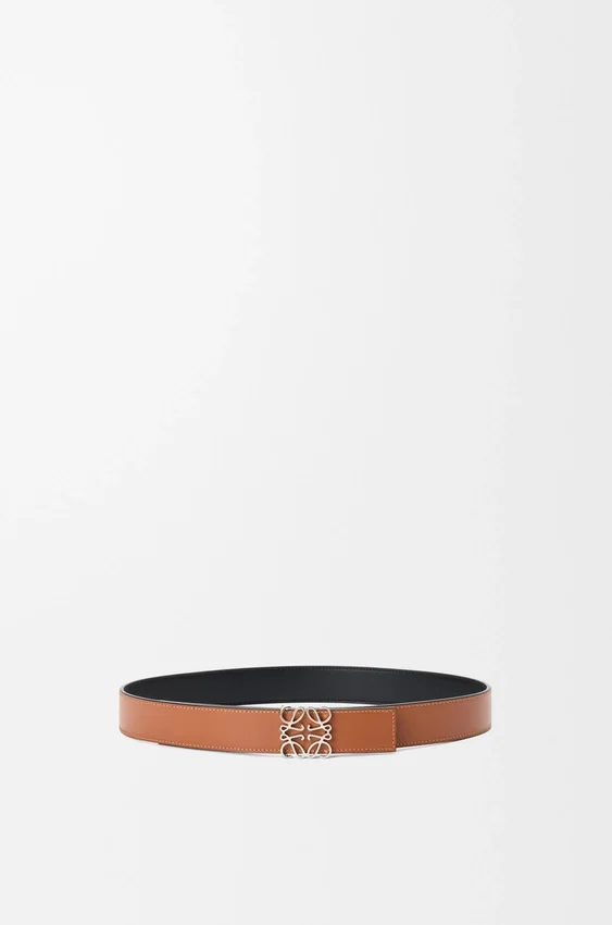 Omkeerbare Anagram-riem van glad kalfsleer Omkeerbare Anagram-riem van glad kalfsleer