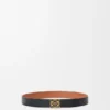 Omkeerbare Anagram-riem van glad kalfsleer Omkeerbare Anagram-riem van glad kalfsleer