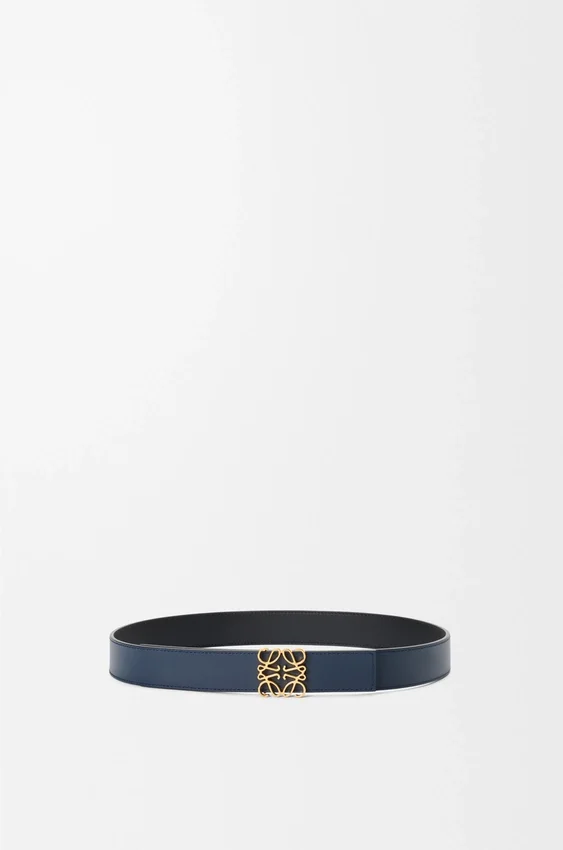 Omkeerbare Anagram-riem van glad kalfsleer Omkeerbare Anagram-riem van glad kalfsleer