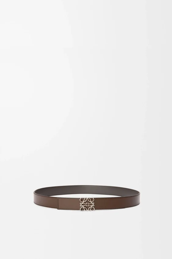 Omkeerbare Anagram-riem van glad kalfsleer Omkeerbare Anagram-riem van glad kalfsleer