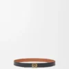Omkeerbare Anagram-riem van glad kalfsleer Omkeerbare Anagram-riem van glad kalfsleer