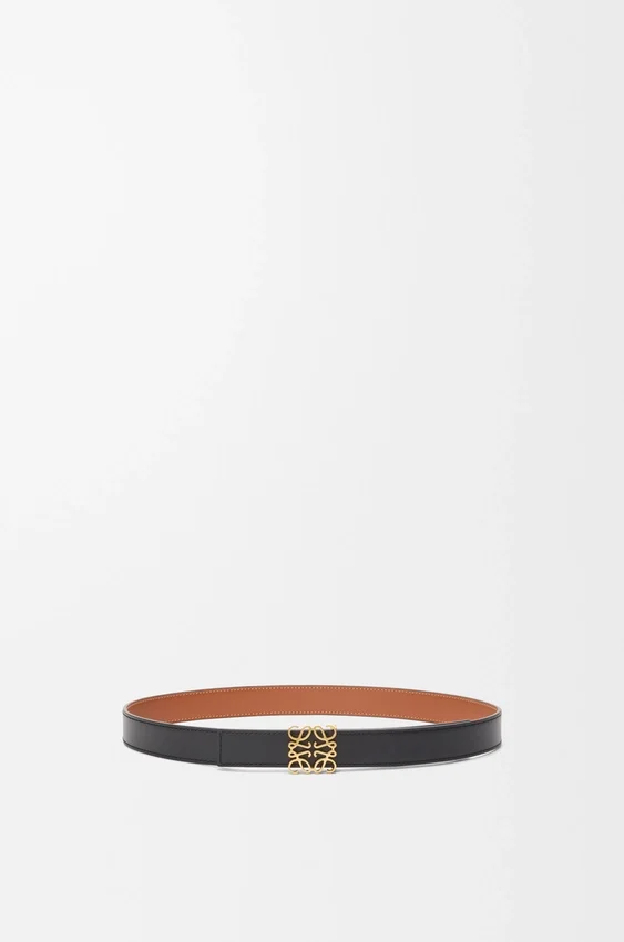 Omkeerbare Anagram-riem van glad kalfsleer Omkeerbare Anagram-riem van glad kalfsleer