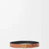 Omkeerbare Anagram-riem van glad kalfsleer Omkeerbare Anagram-riem van glad kalfsleer