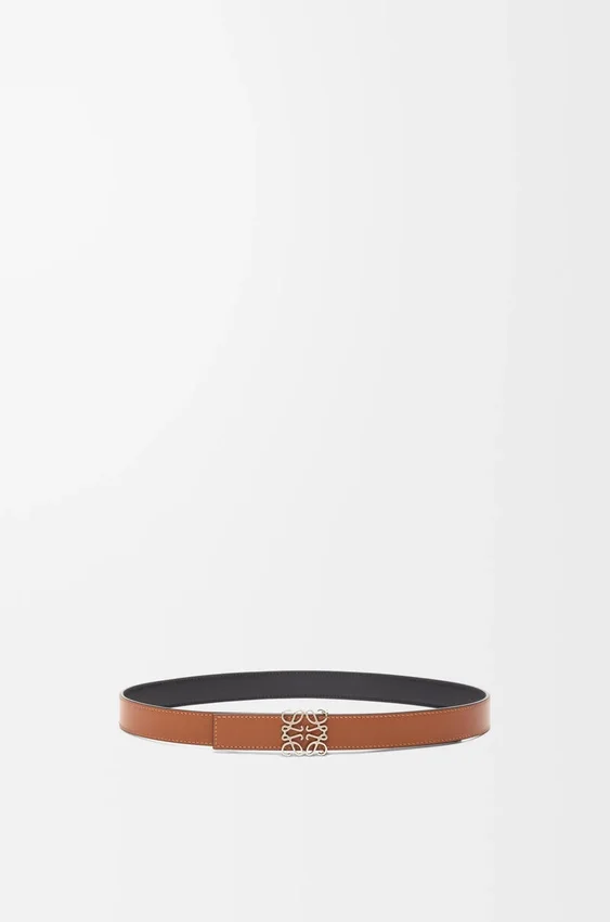 Omkeerbare Anagram-riem van glad kalfsleer Omkeerbare Anagram-riem van glad kalfsleer